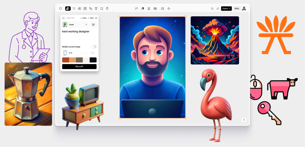 Recraft AI Design Tool: platform AI inovatif untuk desain grafis.